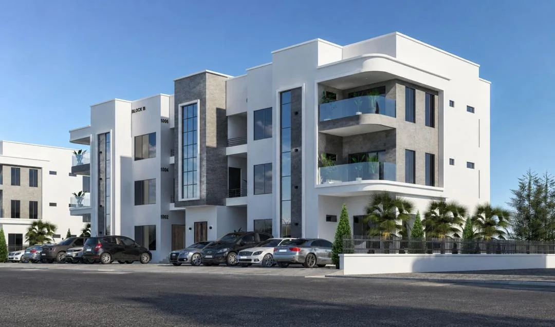 Supplied architectural visualization associated with the Nordhaus 1,000 sqm Block of Flats