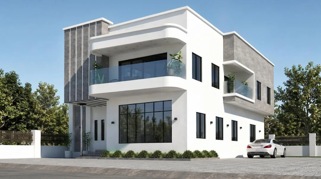 Supplied architectural visualization associated with the Nordhaus 350 sqm 4 Bedroom Fully Detached Duplex