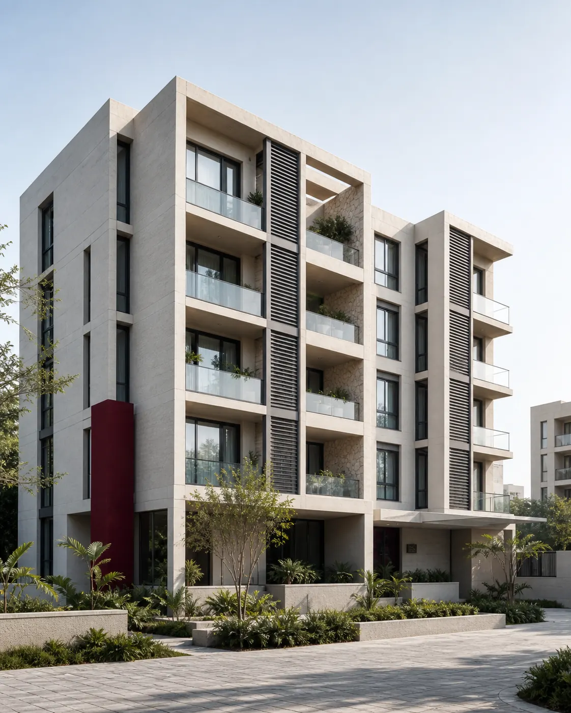 Concept visualization of contemporary apartments