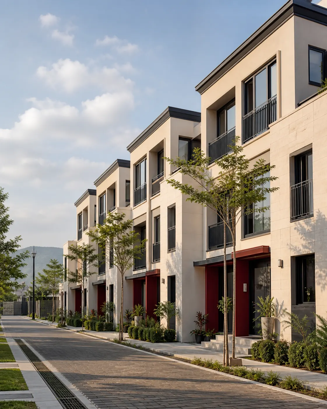 Concept visualization of private terraces