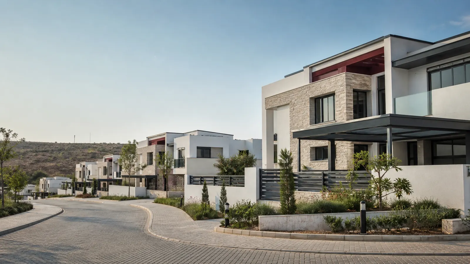 Conceptual contemporary residential community reflecting the Nordhaus development vision